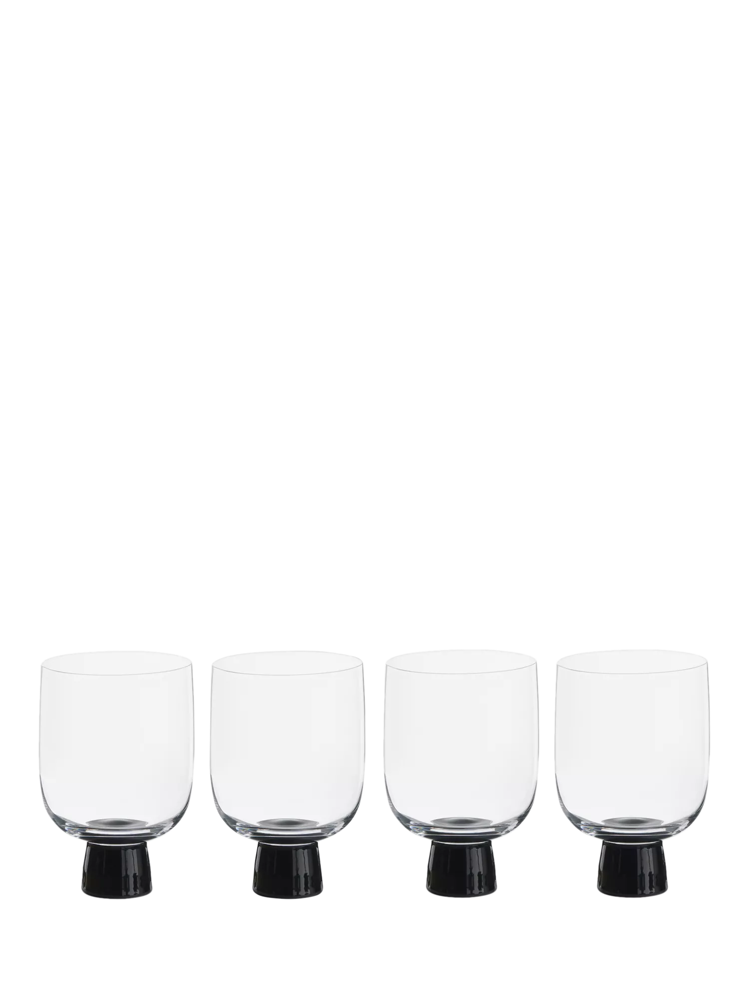 Anton Studio Designs black double old fashioned glass tumblers (British brand)