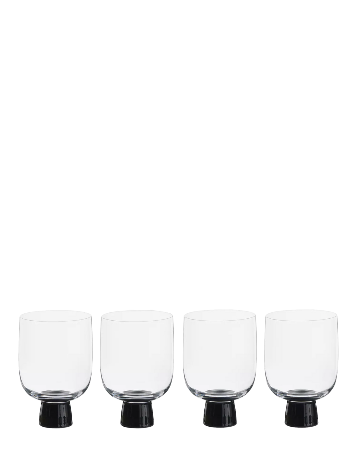 Anton Studio Designs black double old fashioned glass tumblers (British brand)