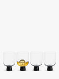 Anton Studio Designs black double old fashioned glass tumblers (British brand)
