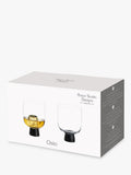 Anton Studio Designs black double old fashioned glass tumblers (British brand)