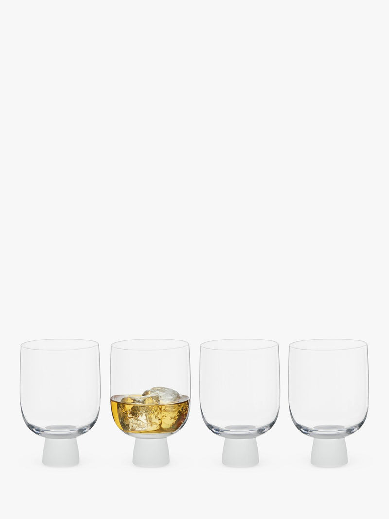 Anton Studio Designs old fashioned glass tumbler set frost 300ml (British brand)