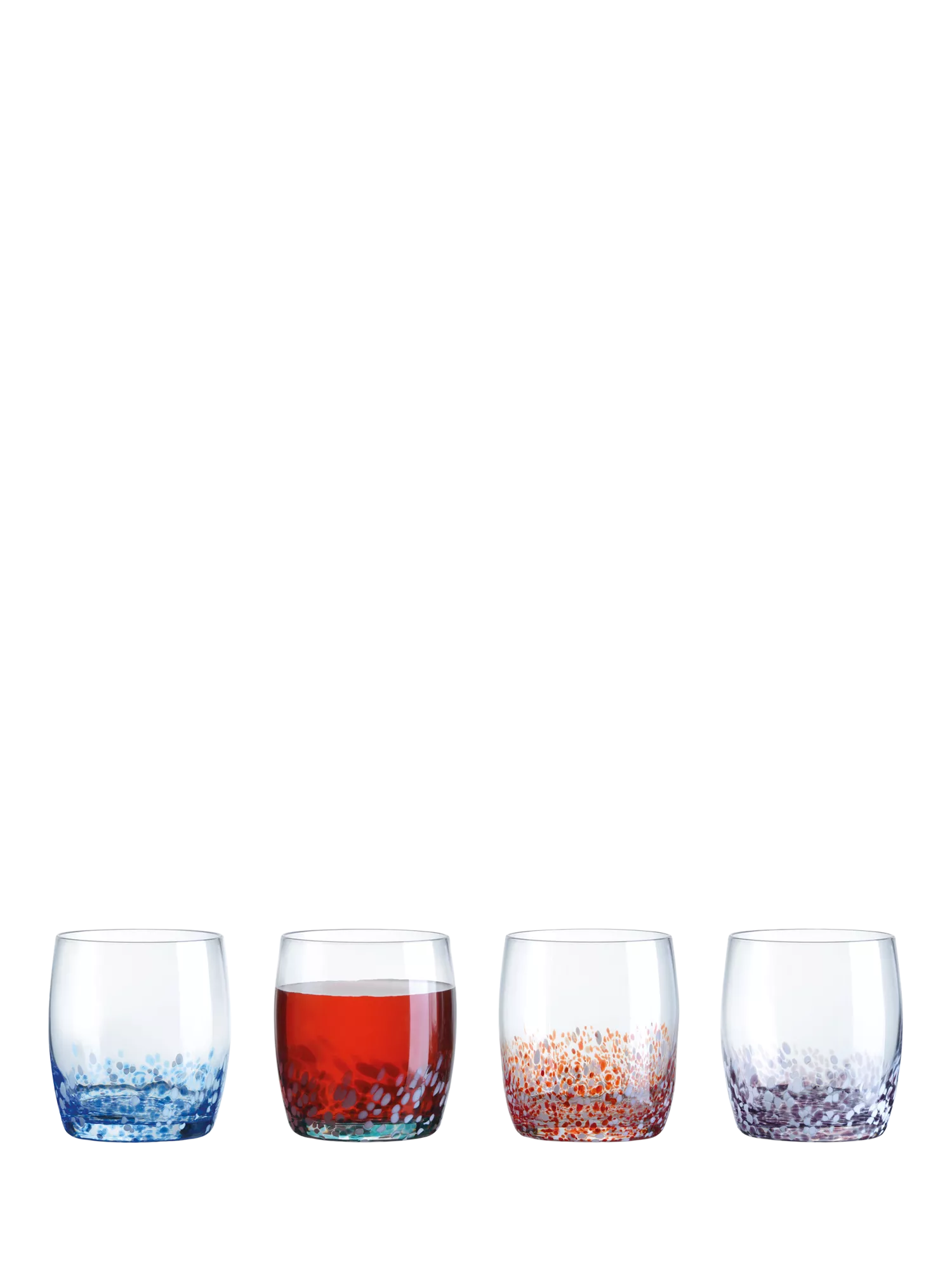 Anton Studio Designs speckle glass tumblers set of 4, UK version