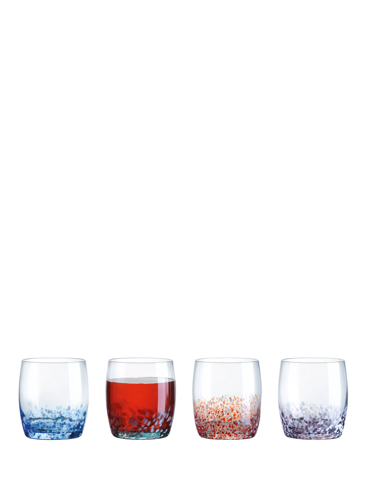 Anton Studio Designs speckle glass tumblers set of 4, UK version