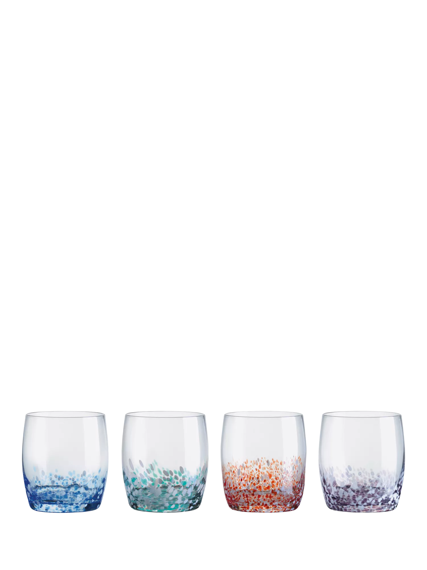 Anton Studio Designs speckle glass tumblers set of 4, UK version