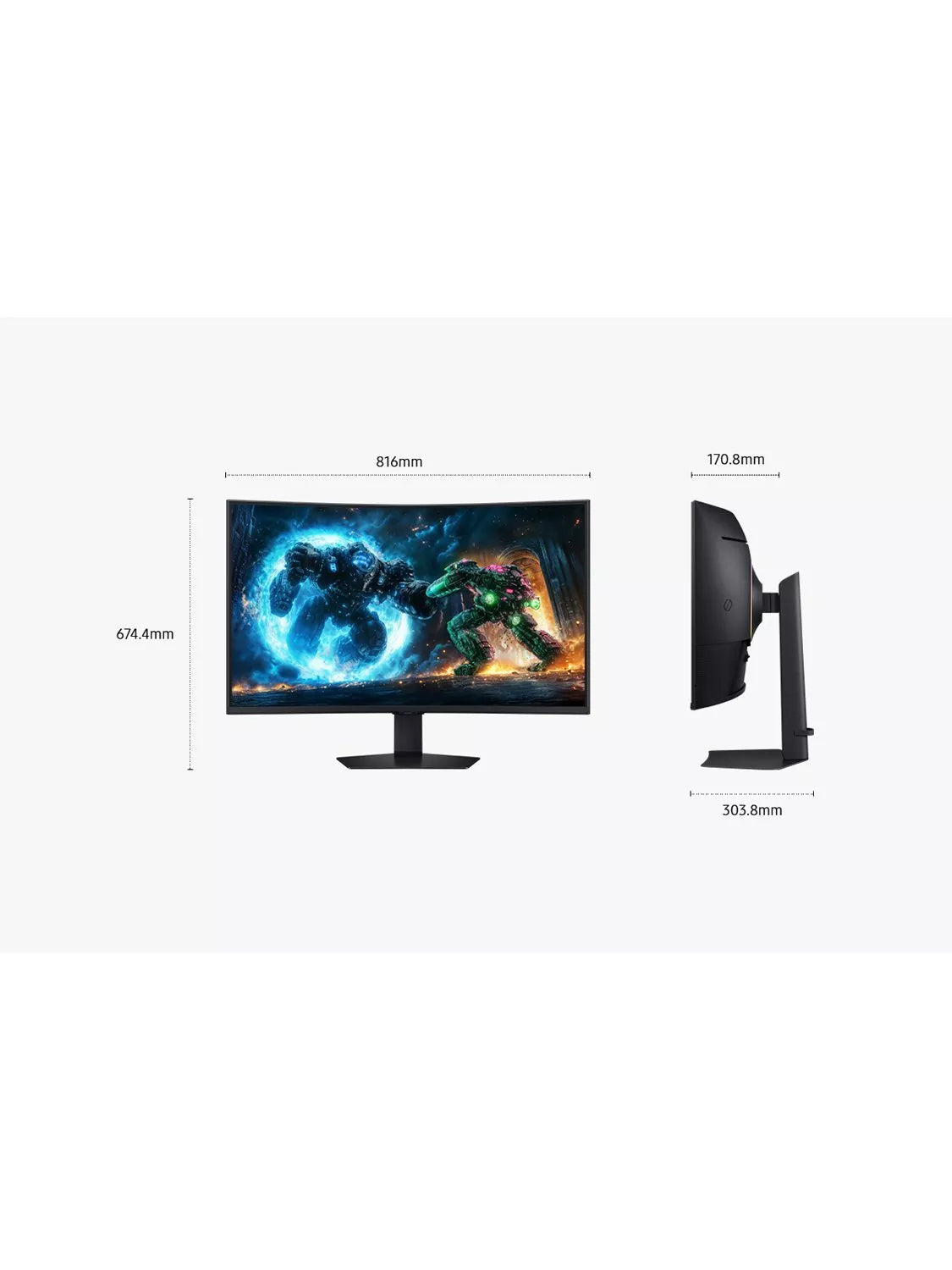Samsung Odyssey G7 37 inch 4K curved gaming monitor - British product