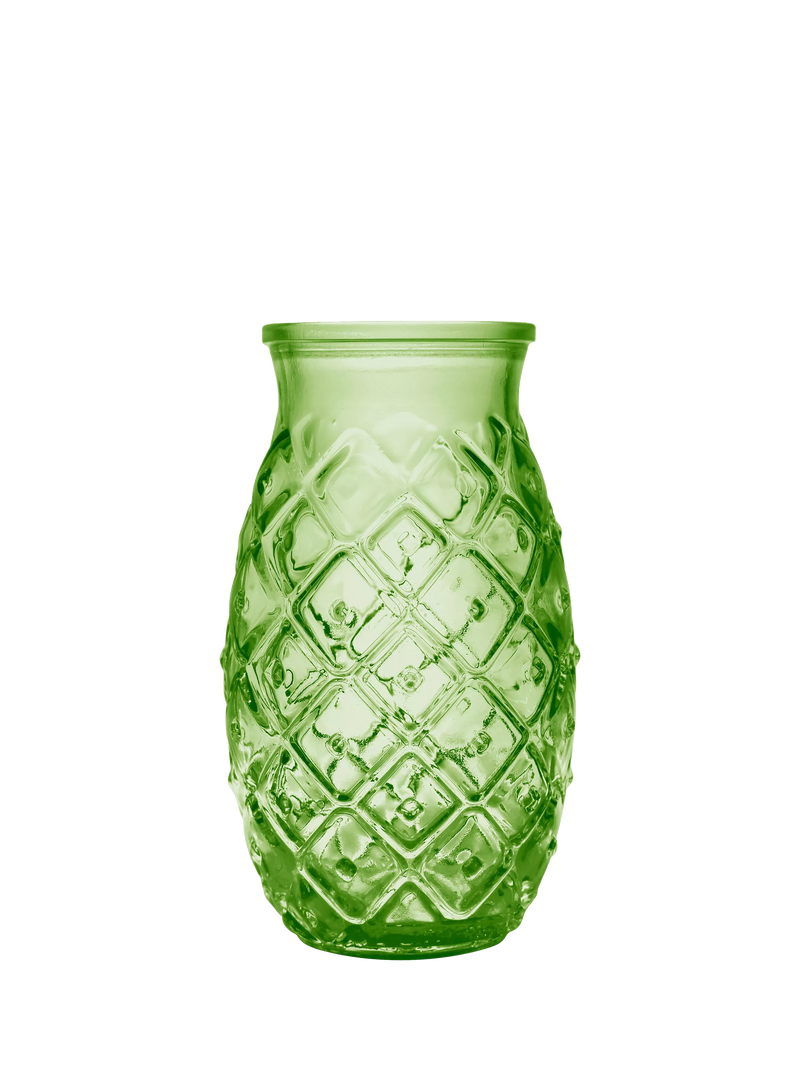 Vidrios San Miguel pineapple glass tumbler 385ml green (British brand)