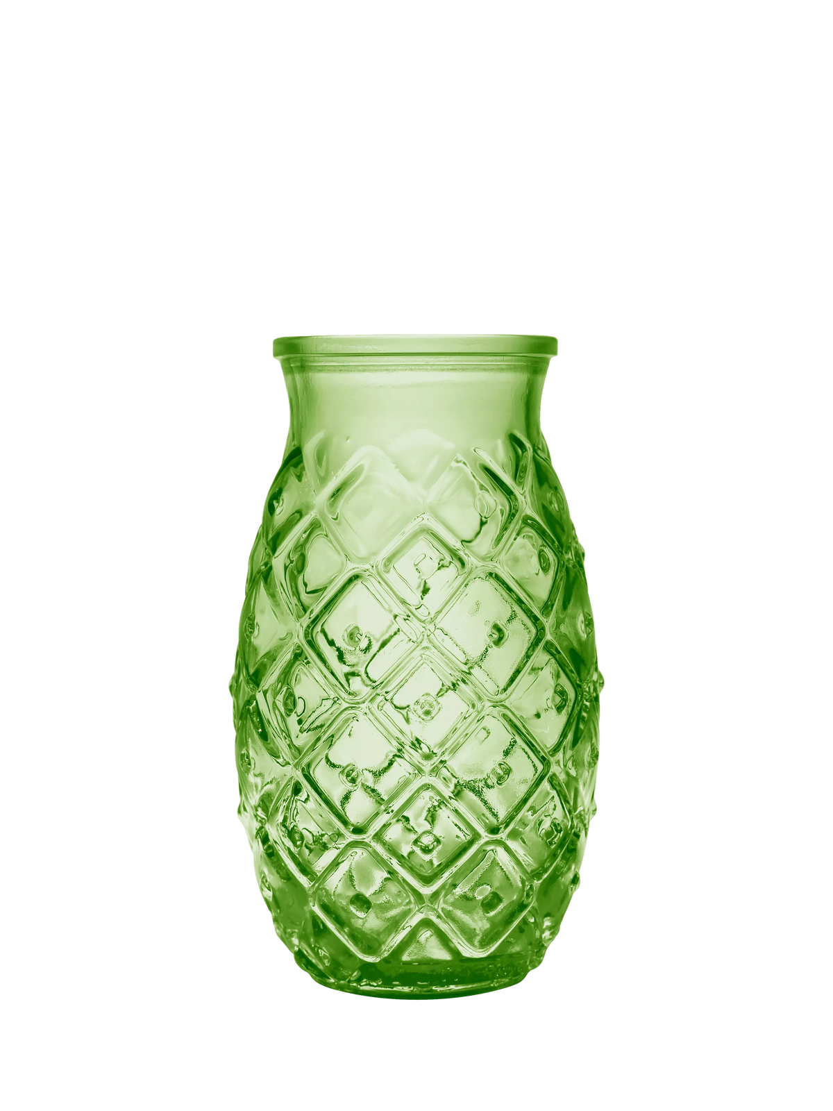 Vidrios San Miguel pineapple glass tumbler 385ml green (British brand)