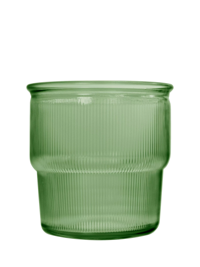 John Lewis Vidrios San Miguel Ribbed Glass Tumbler 250ml Green- Buy online at McGrocer