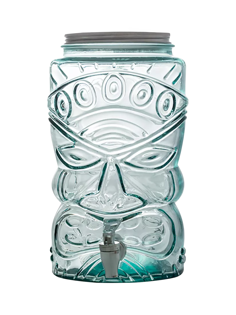 Vidrios San Miguel glass tiki barrel clear 6L, UK version