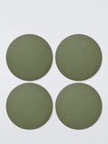 John Lewis The Colour Edit Round Faux Leather Placemats, Set of 4
