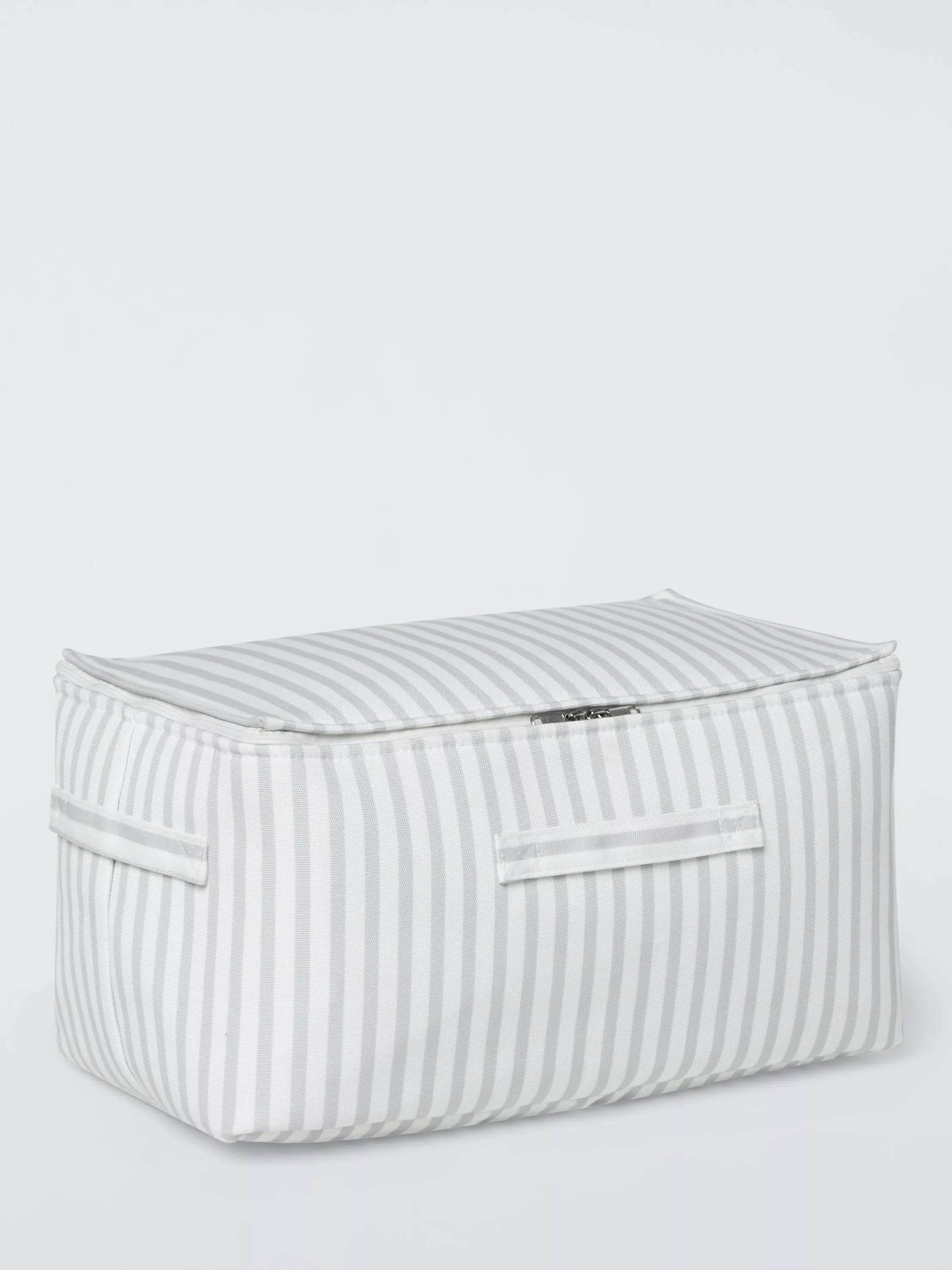John Lewis storage bag grey stripe medium, UK version