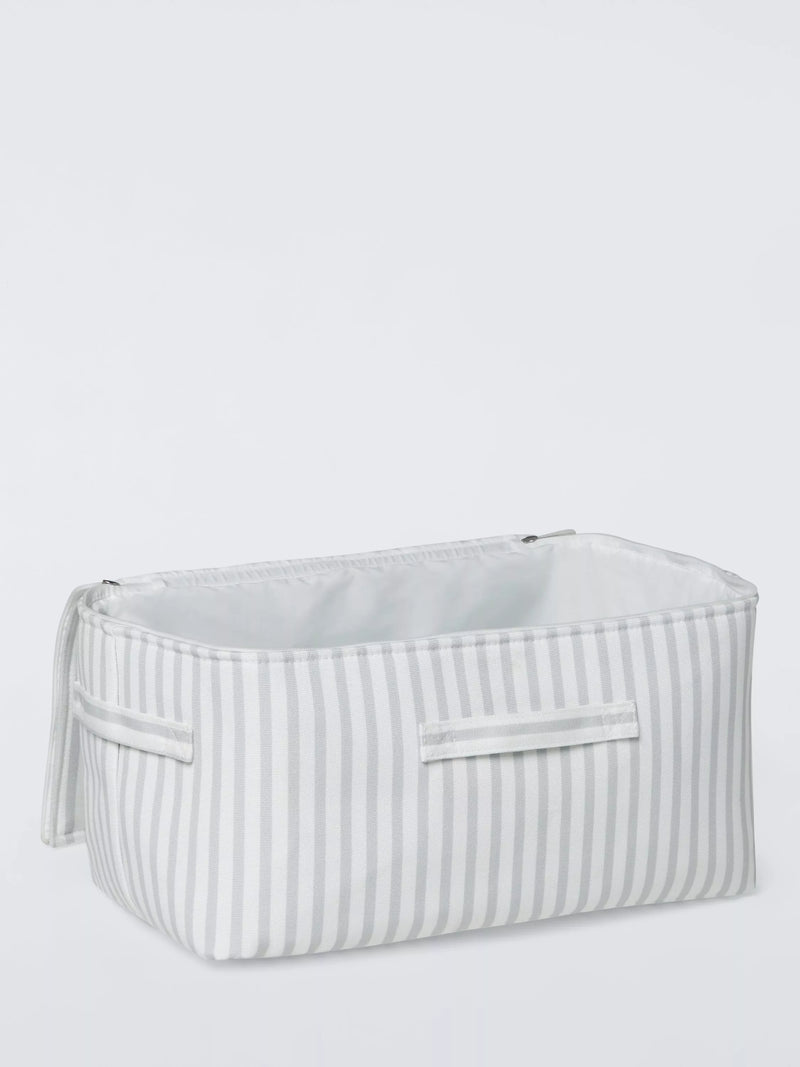 John Lewis storage bag grey stripe medium, UK version