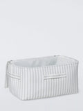 John Lewis storage bag grey stripe medium, UK version