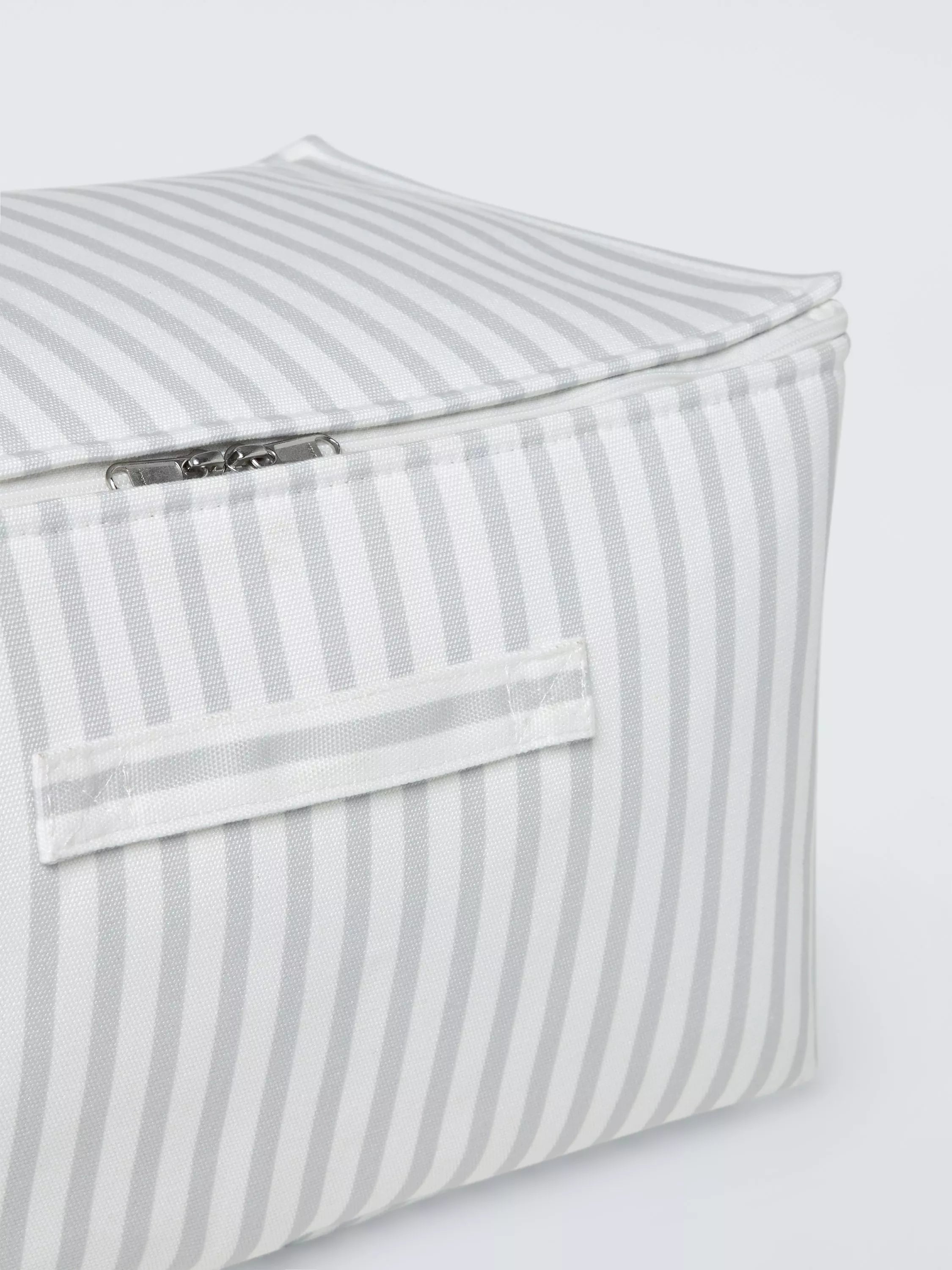 John Lewis storage bag grey stripe medium, UK version