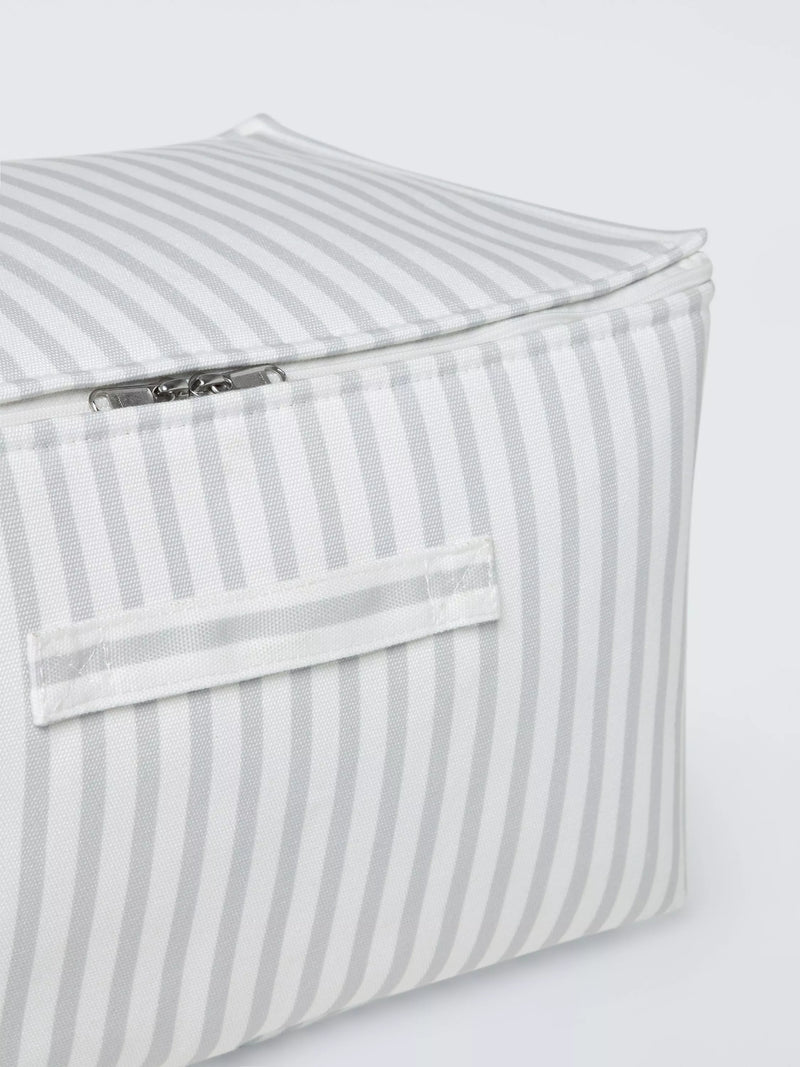 John Lewis storage bag grey stripe medium, UK version
