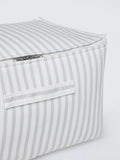 John Lewis storage bag grey stripe medium, UK version