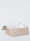 John Lewis soft polyester storage bag auburn stripe small, UK version