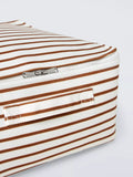 John Lewis soft polyester storage bag auburn stripe small, UK version