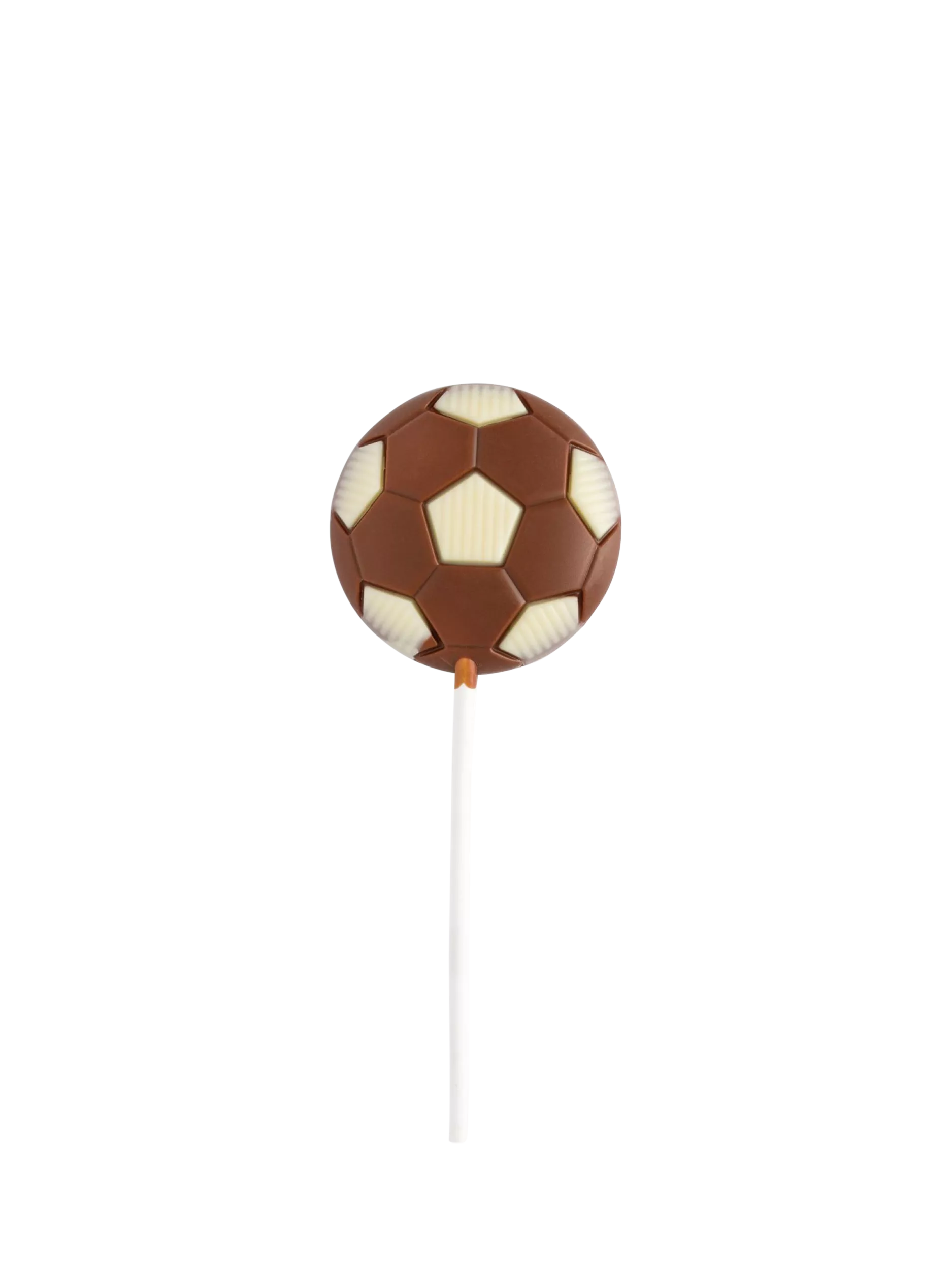 Sweet Me Keep Me milk and white chocolate football lollipop 25g, imported from the UK