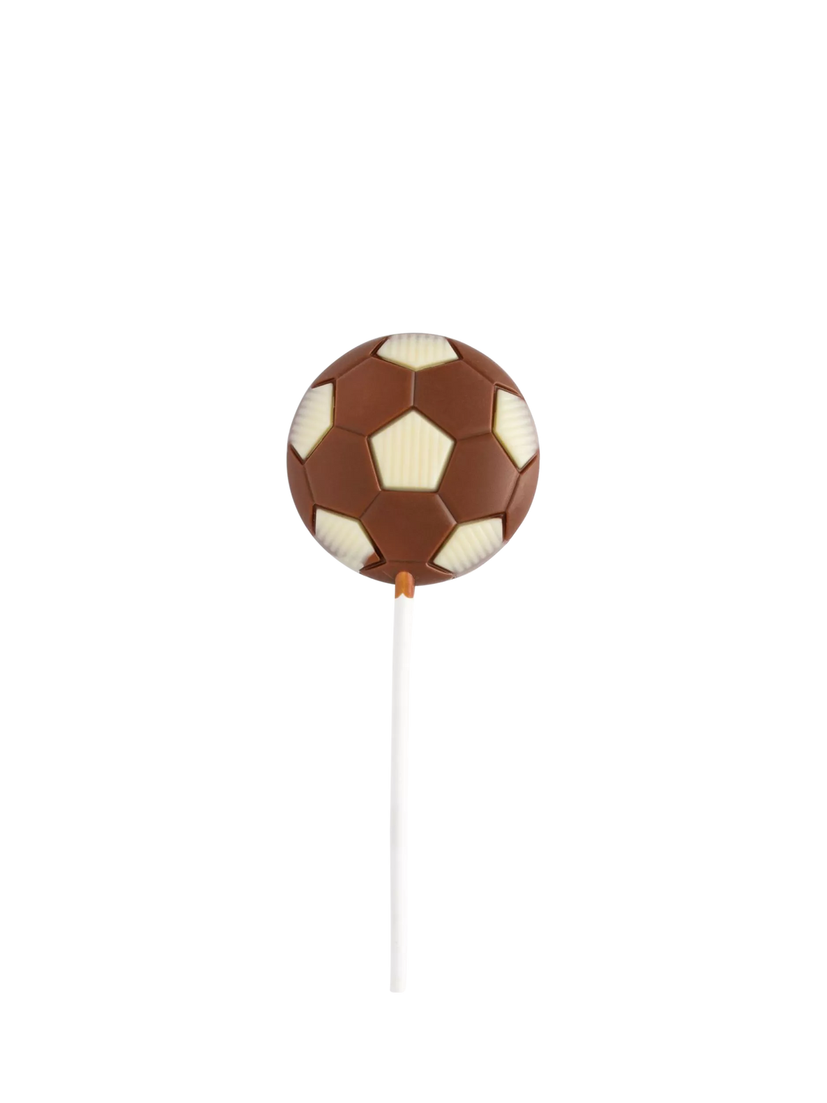 Sweet Me Keep Me milk and white chocolate football lollipop 25g, imported from the UK