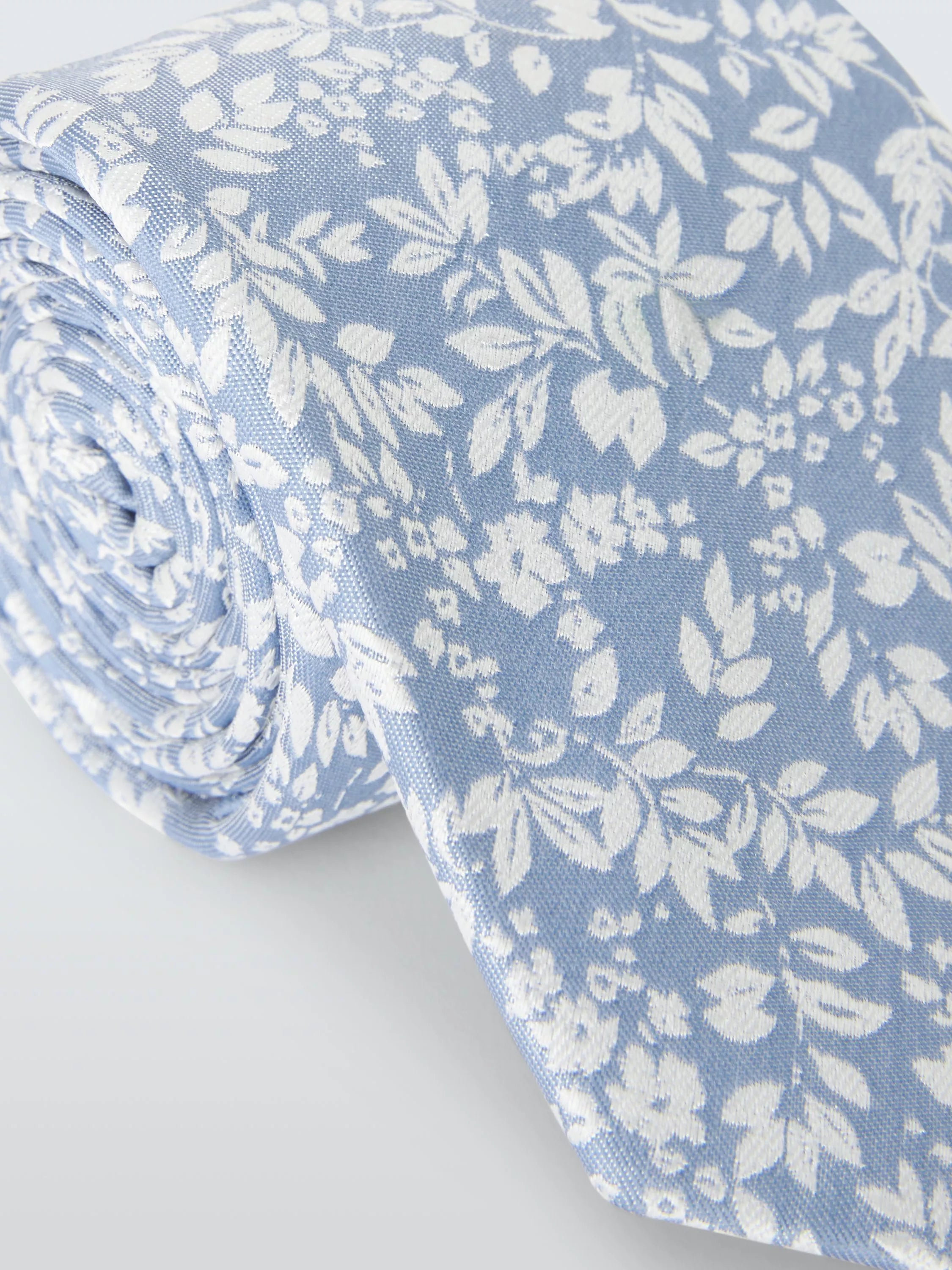 John Lewis leaf print silk tie 146cm, imported from the UK