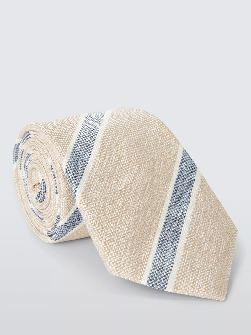John Lewis Silk Blend Bold Stripe Tie