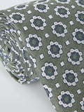 John Lewis foulard pattern tie green (British brand)