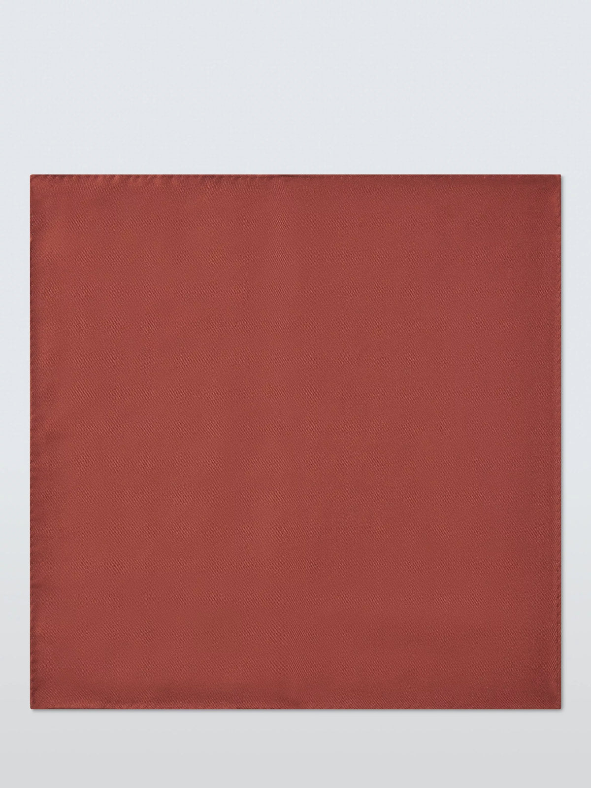 John Lewis silk pocket square burnt orange 30x30cm (British brand)