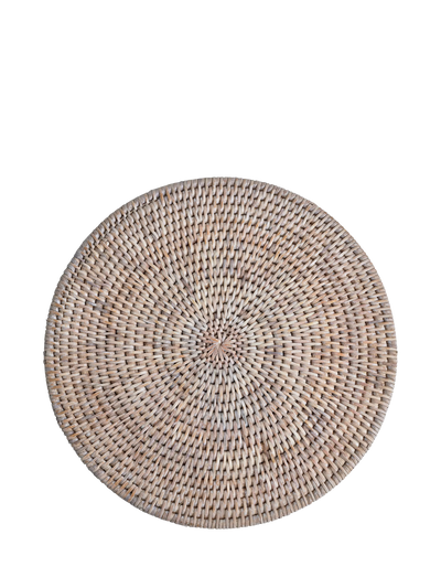 John Lewis Neptune Ashcroft Rattan Round Placemats, Set of 6- Buy online at McGrocer