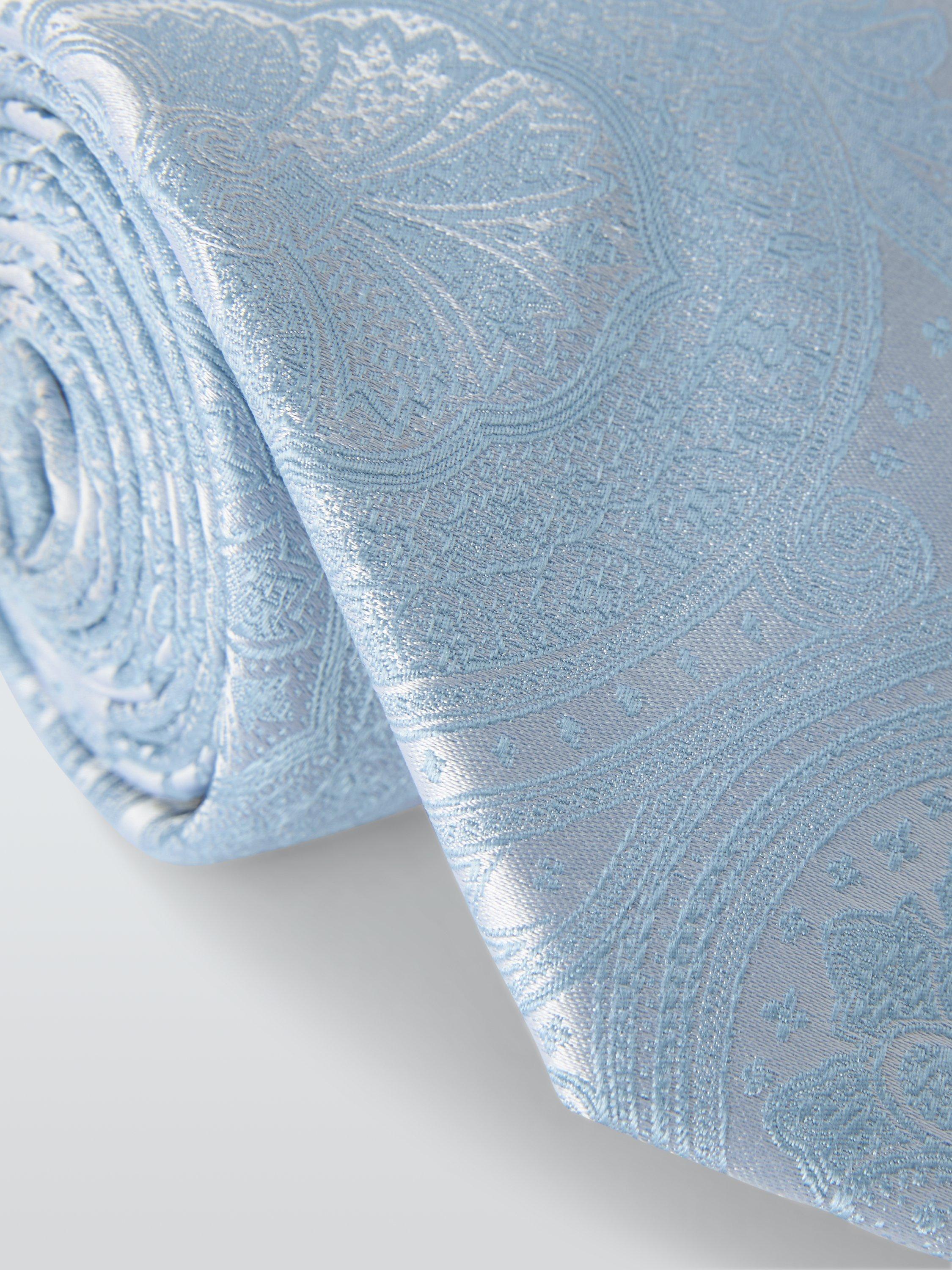 John Lewis silk paisley tie and pocket square set (British brand)