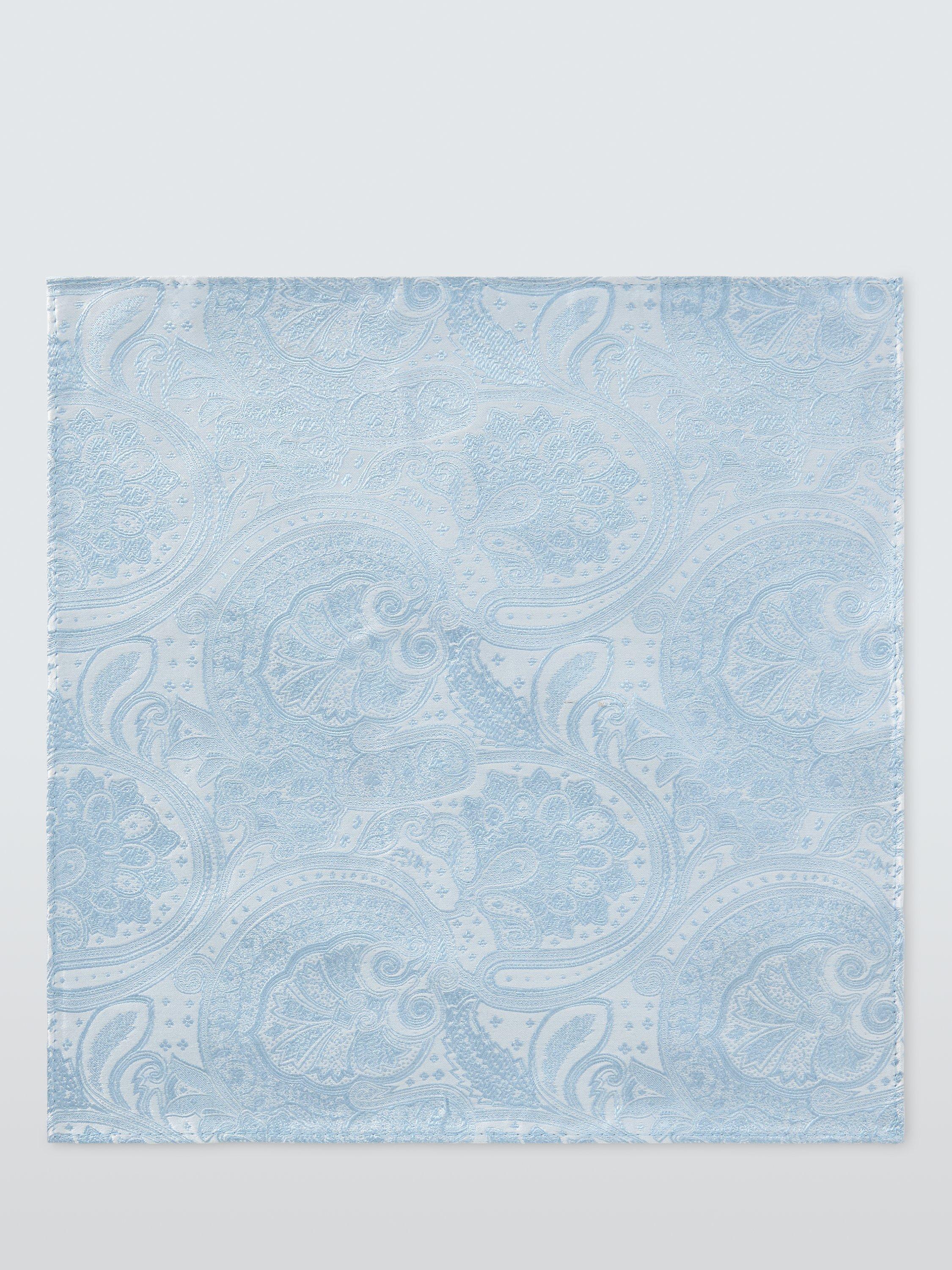 John Lewis silk paisley tie and pocket square set (British brand)