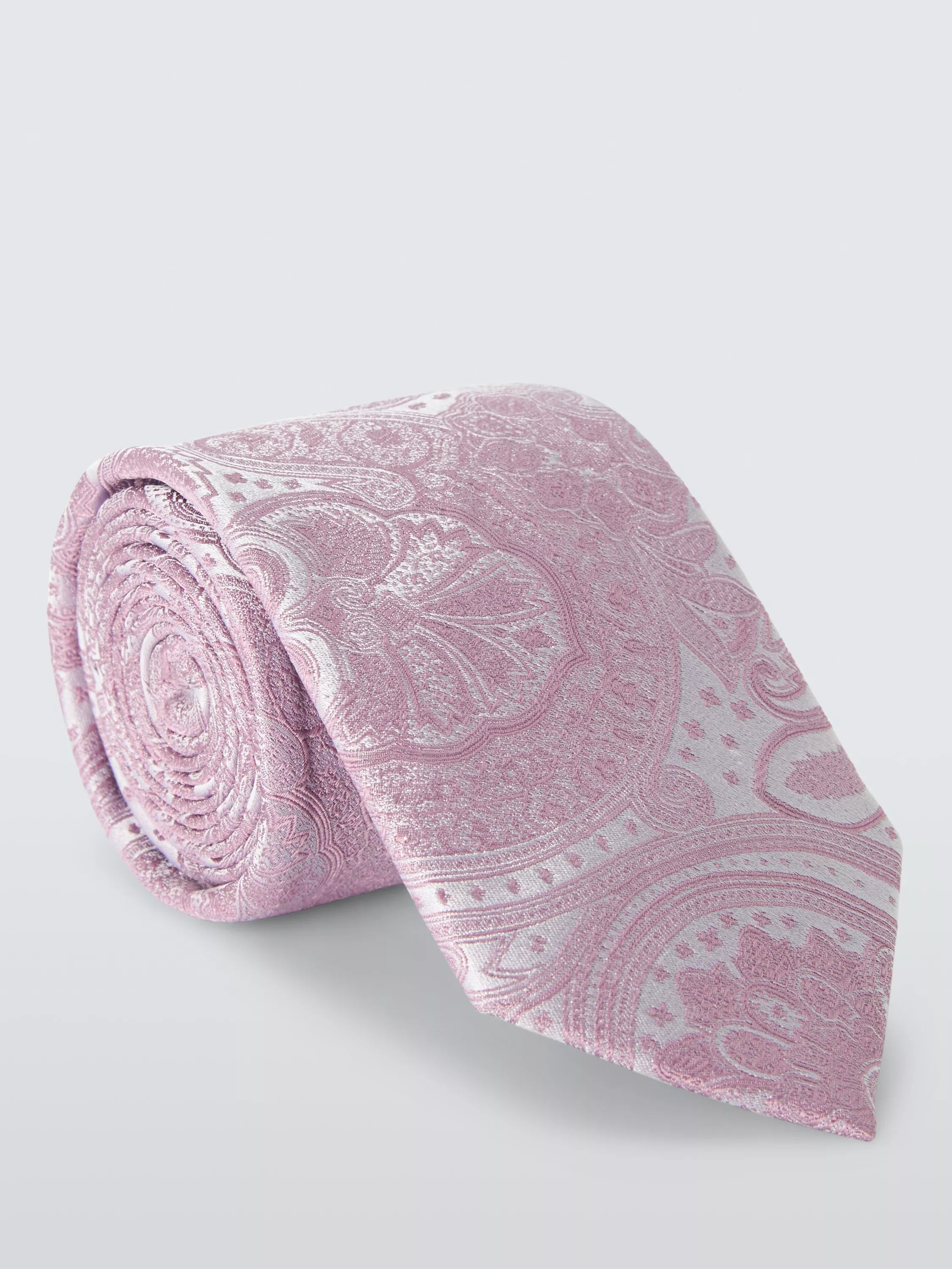 John Lewis Silk Paisley Tie and Pocket Square Set 148cm