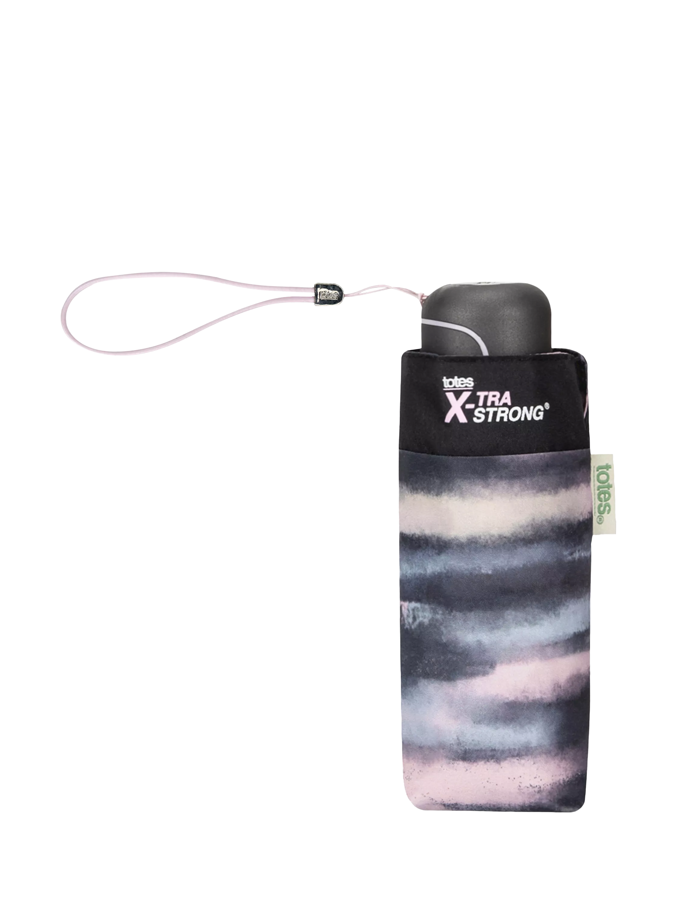 totes umbrella X-tra Strong Mini Striped Clouds Print, UK version