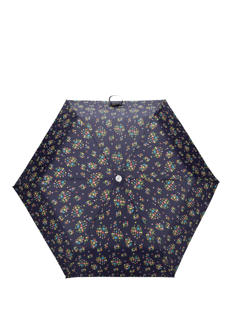 totes mini umbrella blue floral print 16.5cm (British brand)