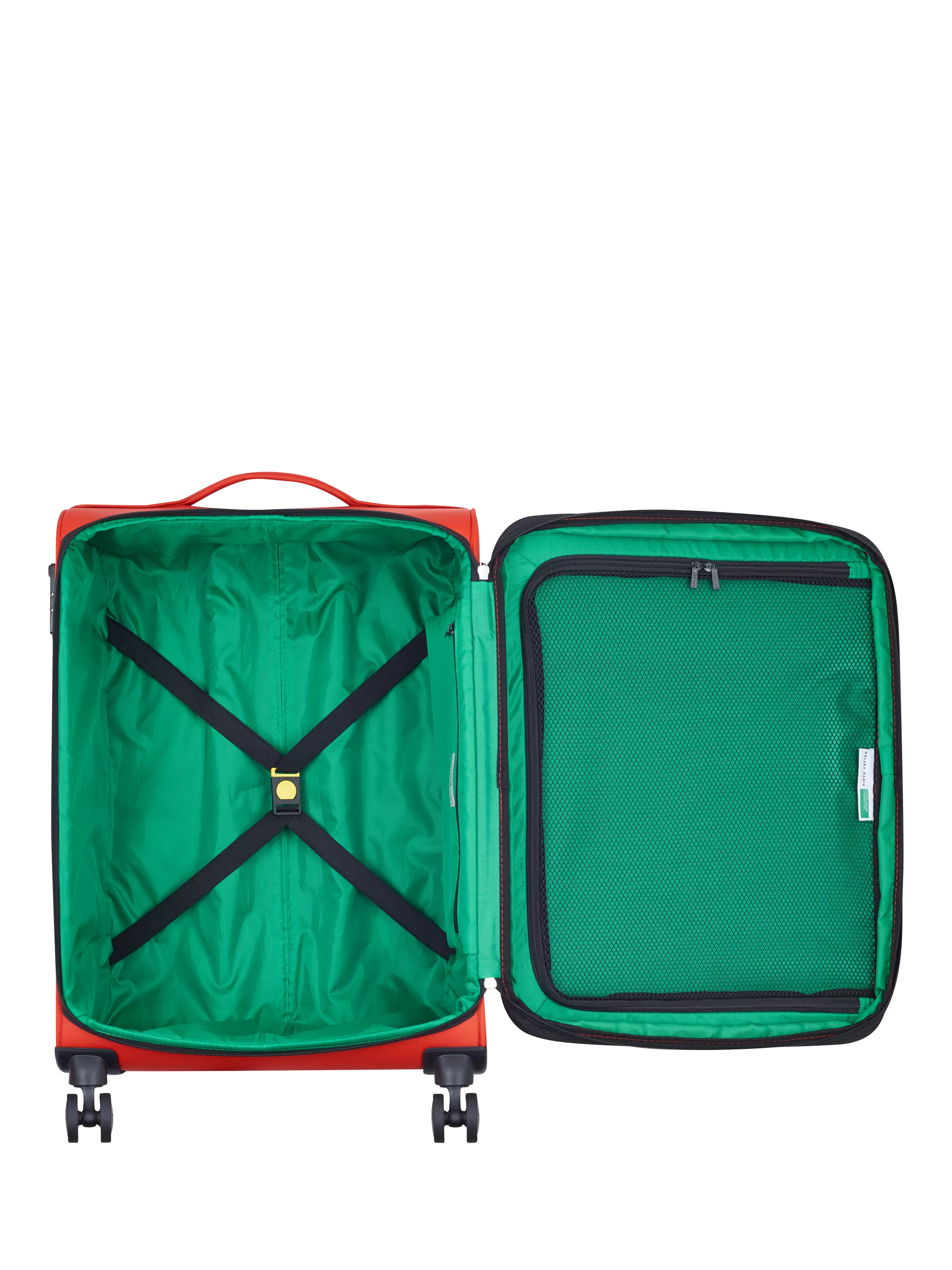 Benetton Colour Block medium suitcase 66cm, imported from the UK