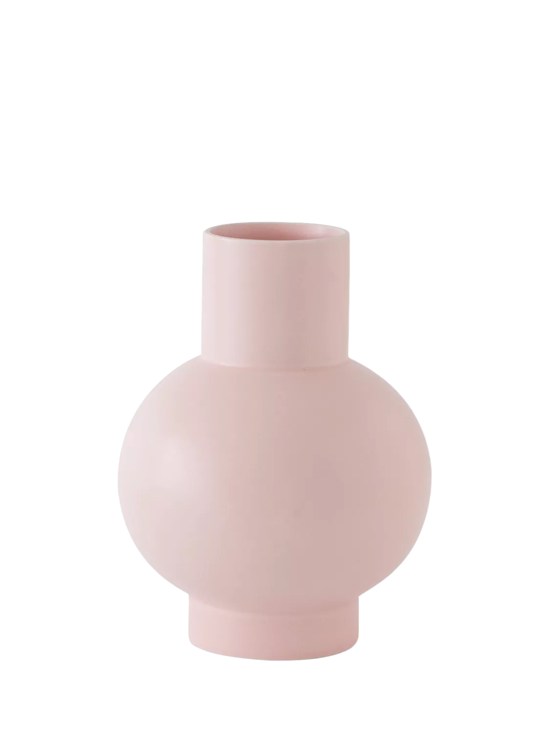 raawii Strøm large earthenware vase coral blush 24cm, UK version