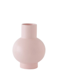 raawii Strøm large earthenware vase coral blush 24cm, UK version
