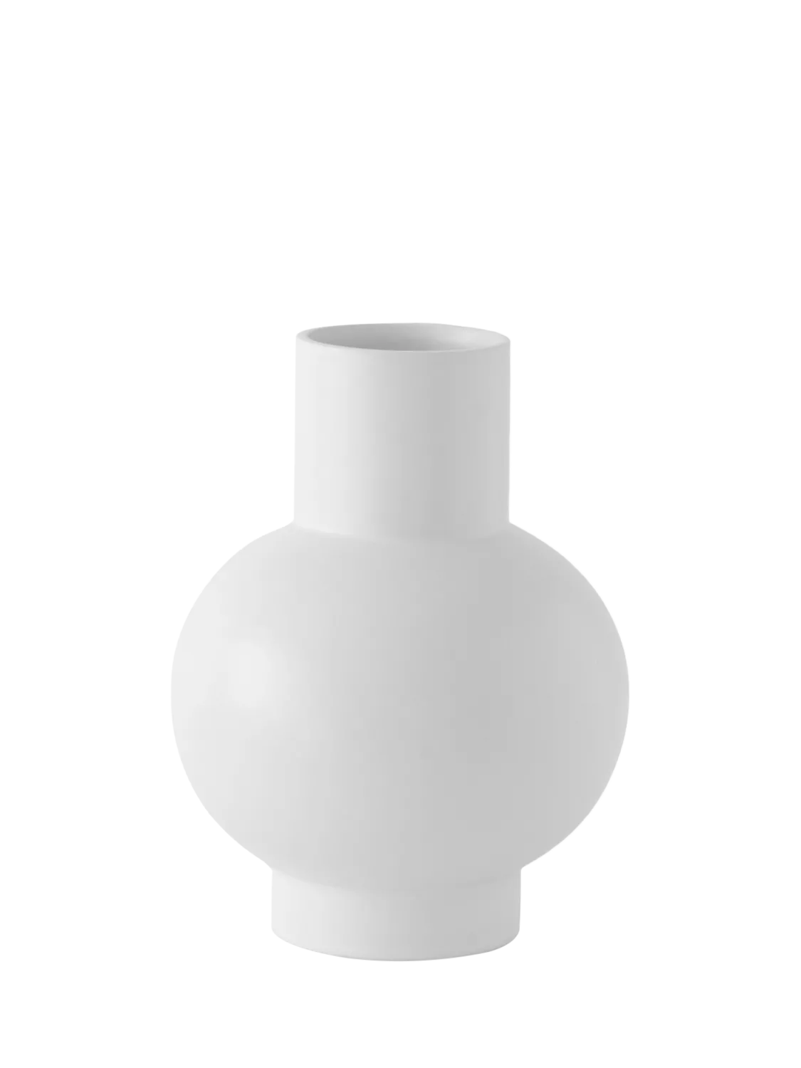 raawii Strøm large earthenware vase vaporous grey - British product