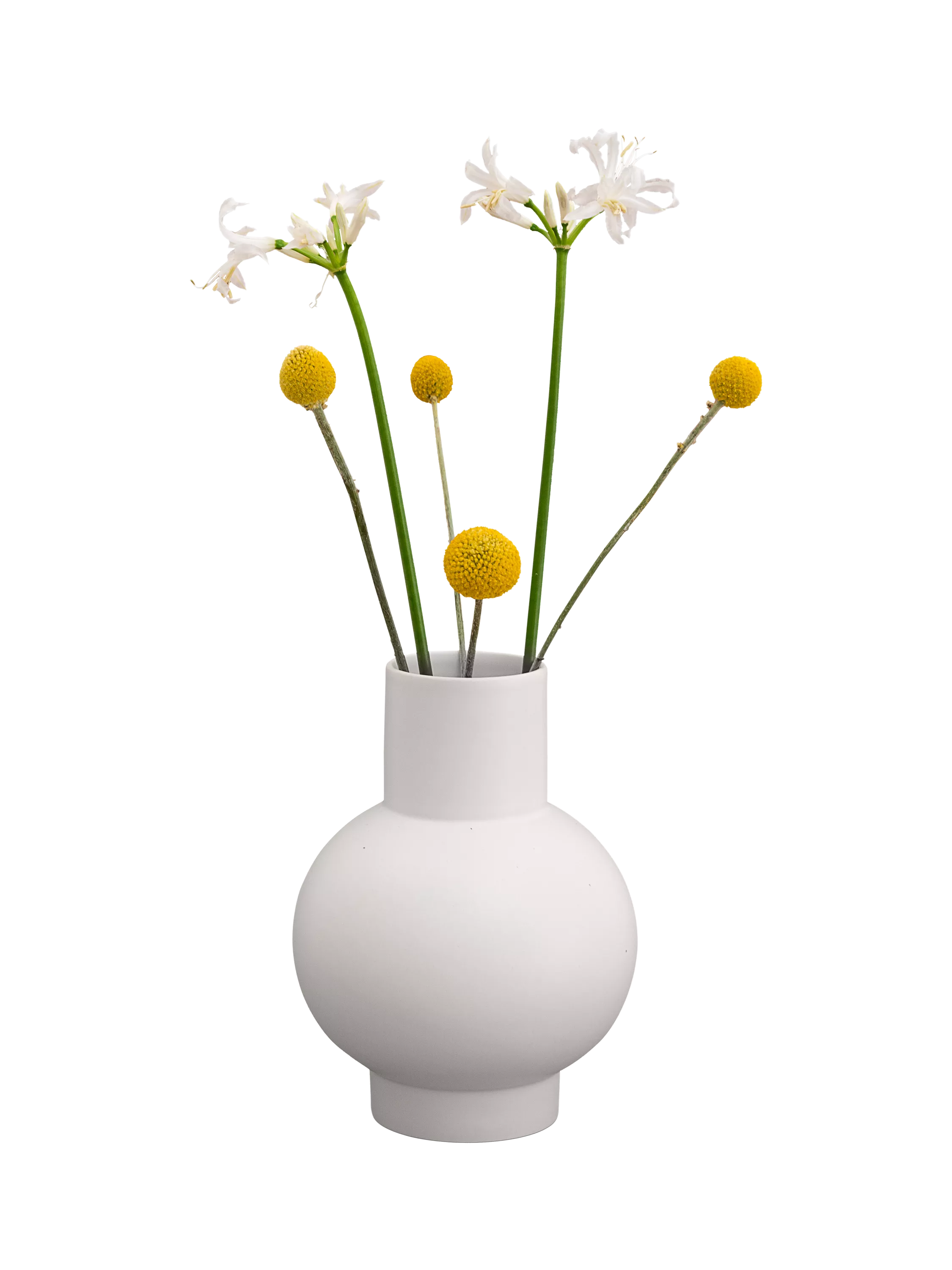 raawii Strøm large earthenware vase vaporous grey - British product