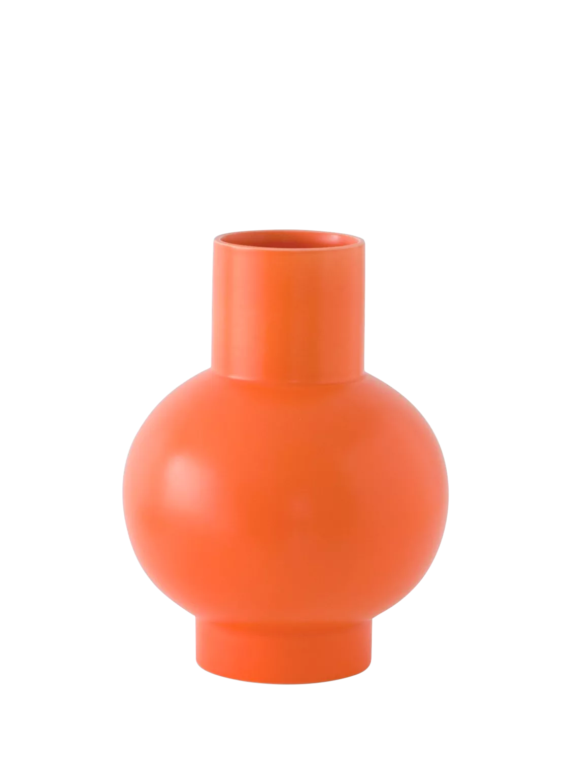 raawii large earthenware vase vibrant orange H24cm (British brand)