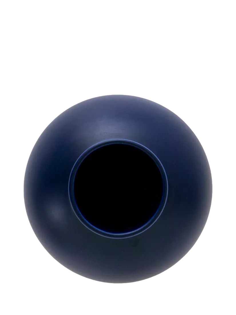 raawii small earthenware vase blue H16cm, imported from the UK