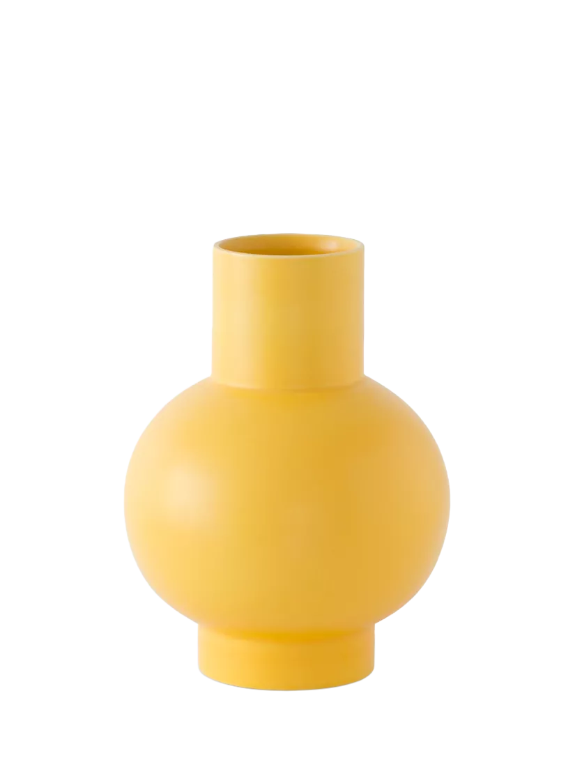 raawii Strøm small earthenware vase 16cm, imported from the UK