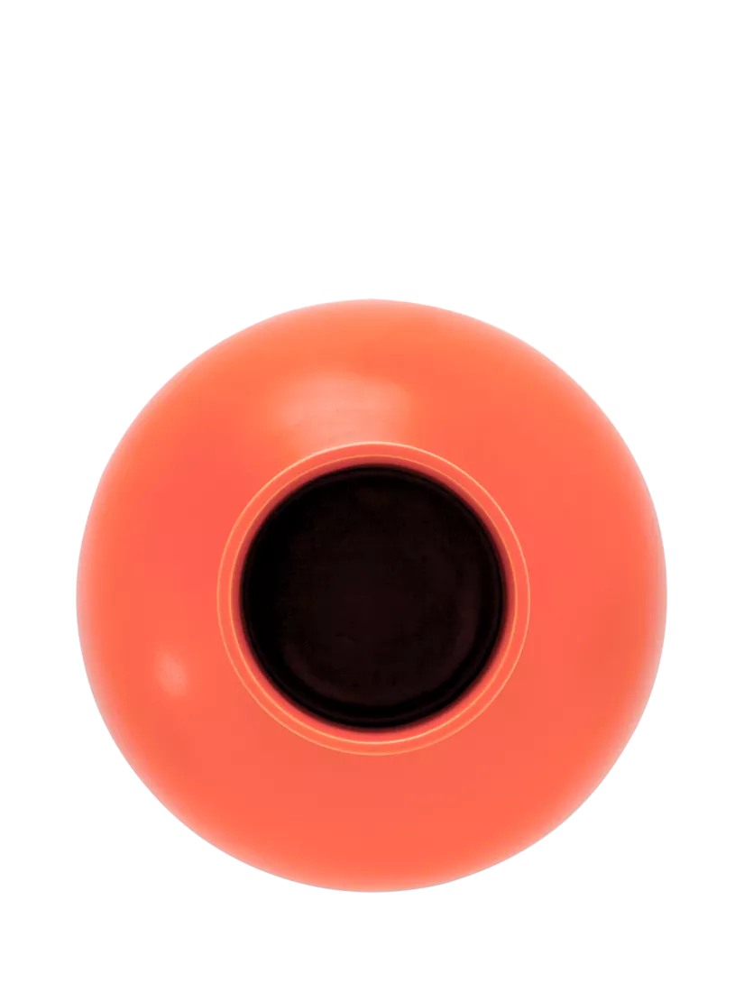 raawii Strøm small earthenware vase vibrant orange 16cm (British brand)