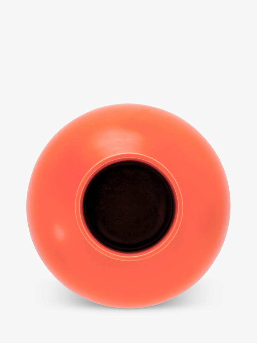 raawii Strøm small earthenware vase vibrant orange 16cm (British brand)