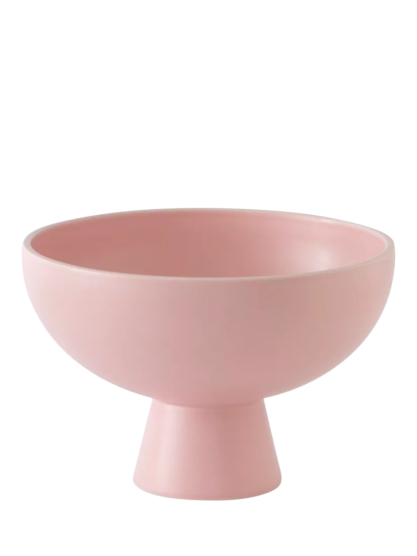 raawii footed serve bowl coral blush 22cm, imported from the UK