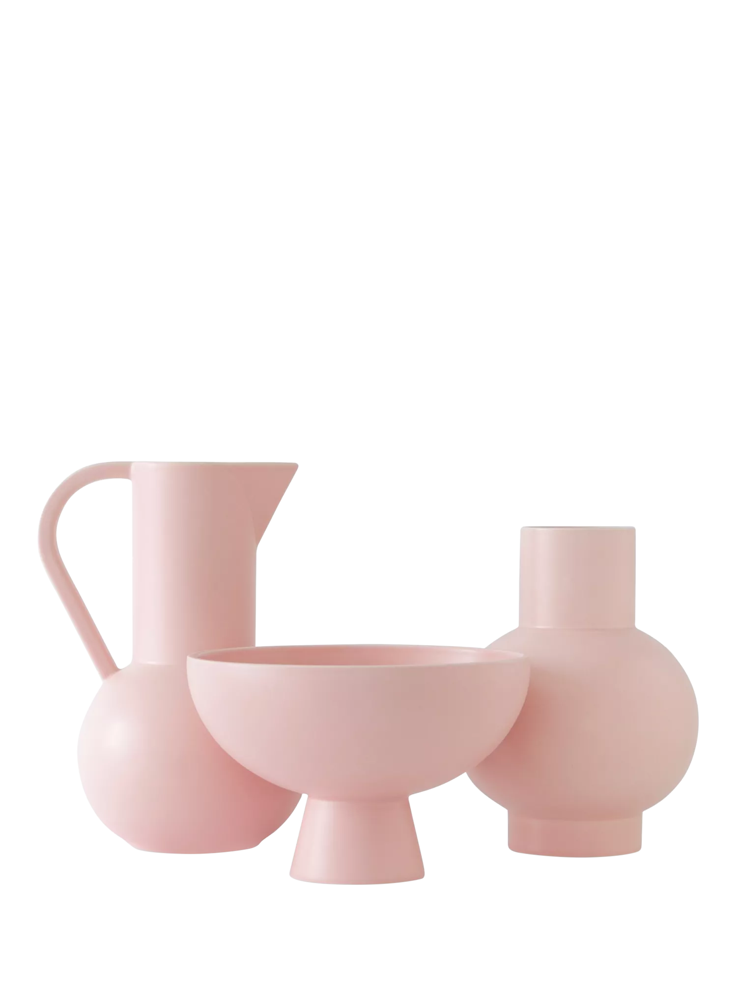 raawii footed serve bowl coral blush 22cm, imported from the UK