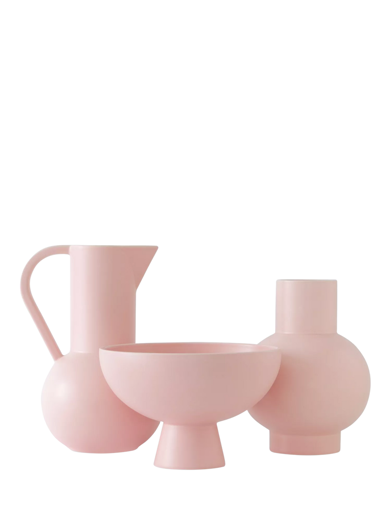 raawii footed serve bowl coral blush 22cm, imported from the UK