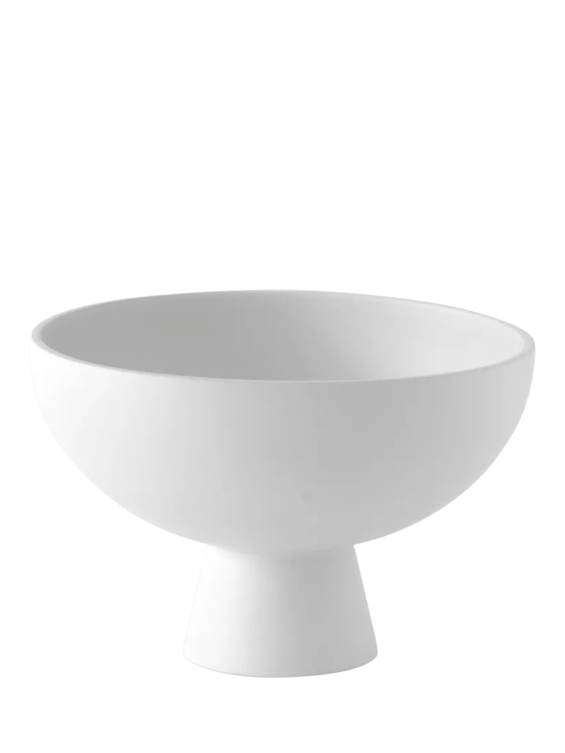 raawii footed serve bowl vaporous grey 22cm - British product
