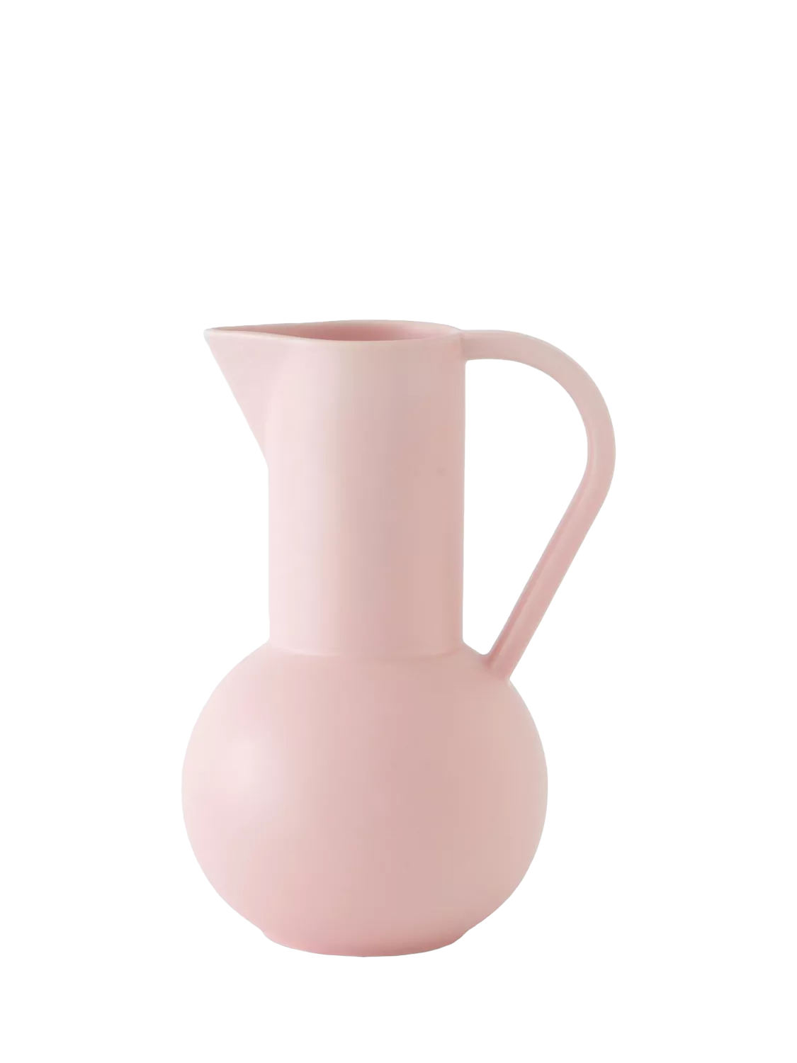 raawii Strøm large earthenware jug 3L coral blush - British product
