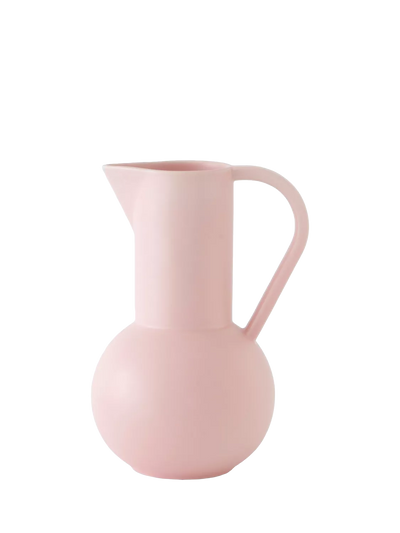 John Lewis raawii Strøm Large Earthenware Jug Coral Blush 3L- Buy online at McGrocer